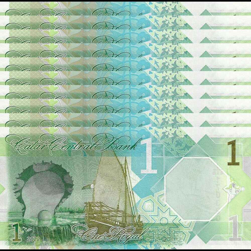 Qatar - 1 Riyal 2022 - Pick- NEW / B219b - Set 10 PCS