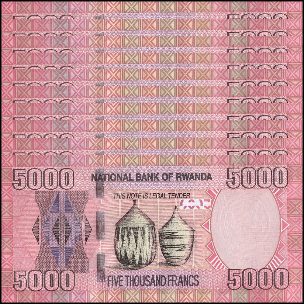 Rwanda - 5000 Francs 2014 - Pick- 41 / B140 - Set 10 PCS