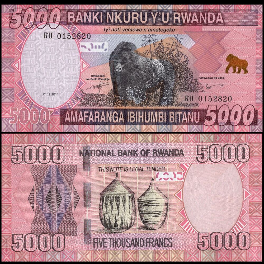 Rwanda - 5000 Francs 2014 - Pick- 41 / B140 - Set 10 PCS