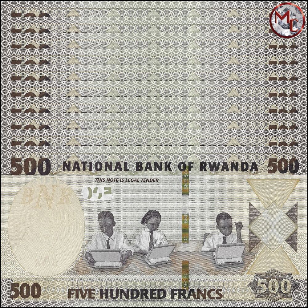 Rwanda - 500 Francs 2019 - Pick- NEW / B141 - Set 10 PCS
