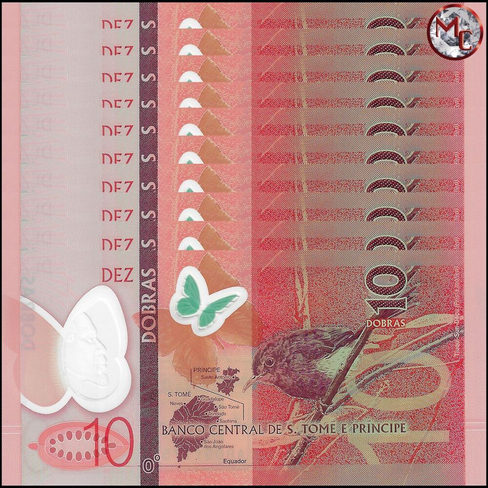 Saint Thomas and Prince - 10 Dobras 2016 - Pick- 71 / B309 - Set 10 PCS