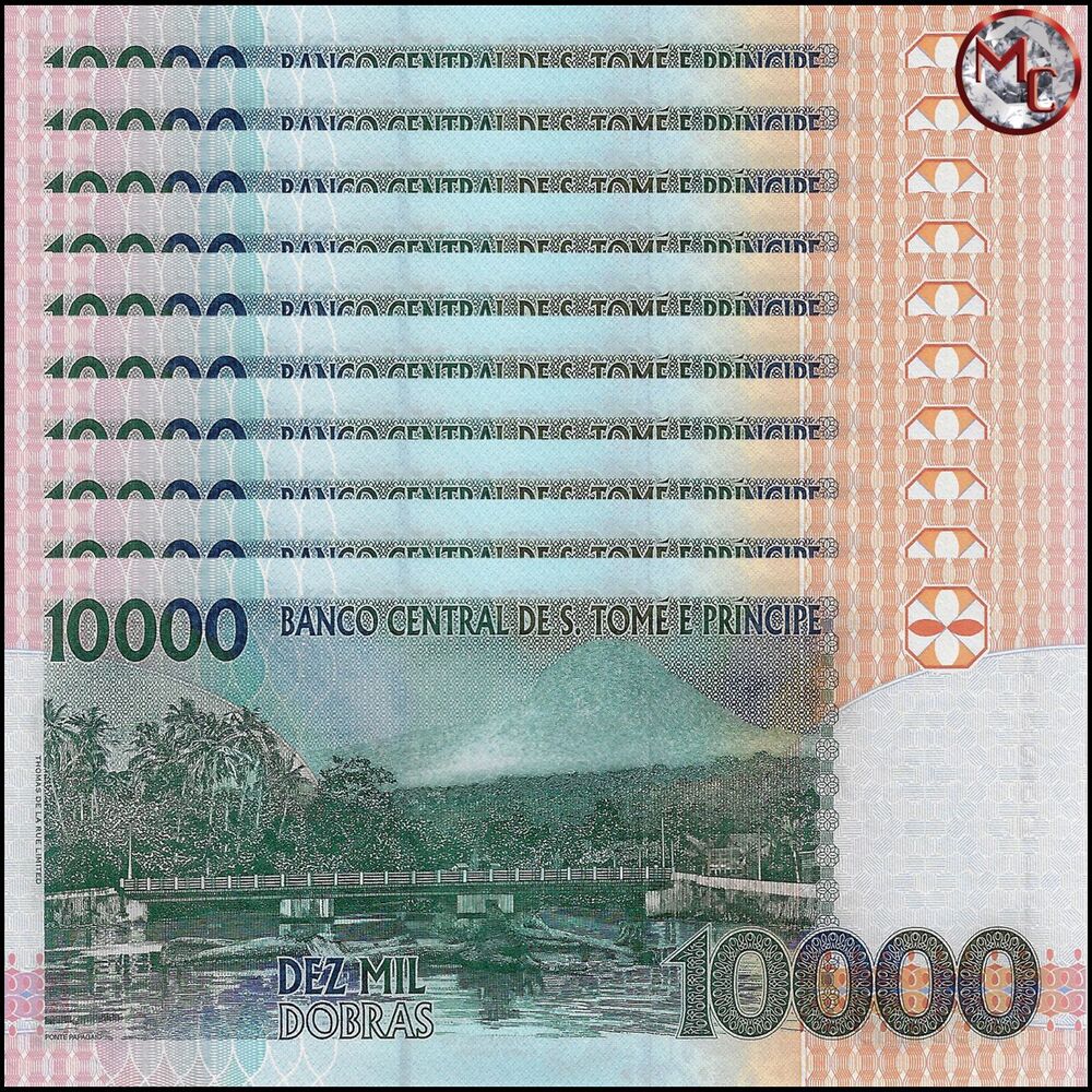 Saint Thomas and Prince - 10.000 Dobras 2013 - Pick- 66d / B304d - Set 10 PCS