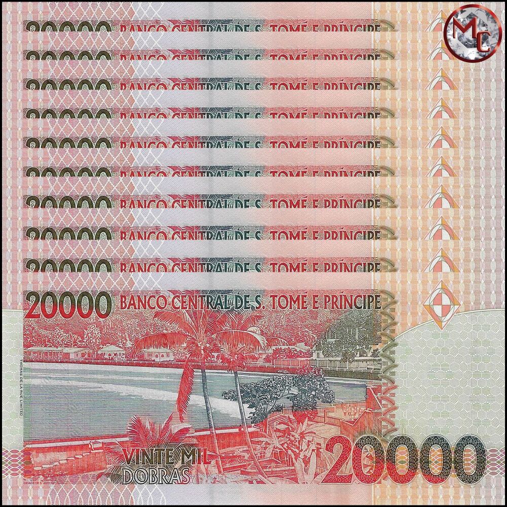 Saint Thomas and Prince - 20.000 Dobras 2010 - Pick- 67d / B305d - Set 10 PCS