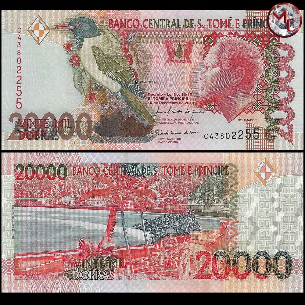 Saint Thomas and Prince - 20.000 Dobras 2010 - Pick- 67d / B305d - Set 10 PCS