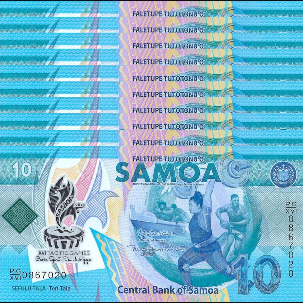 Samoa -  10 Tala 2019 - Pick # 45 - COMMEMORATIVE - Set 10 PCS