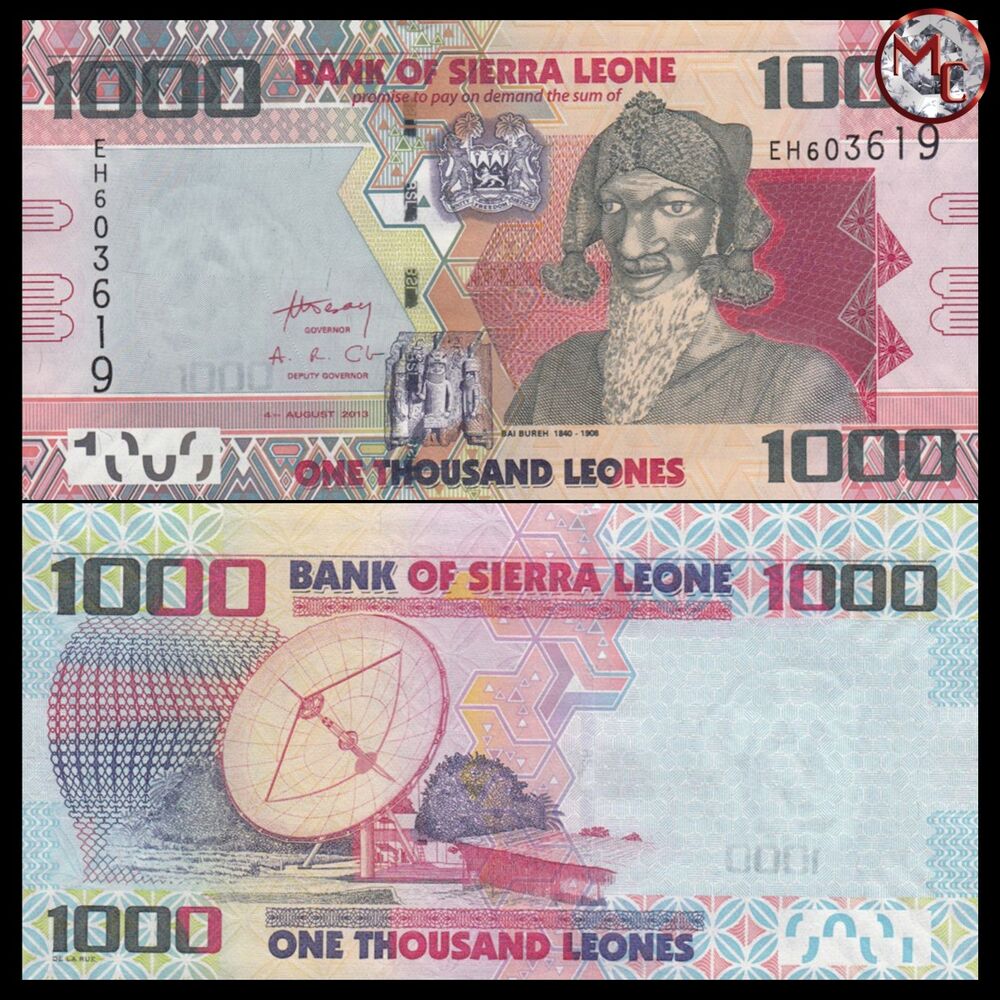 Sierra Leone - 1000 Leones 2013 - Pick- 30b - Set 10 PCS