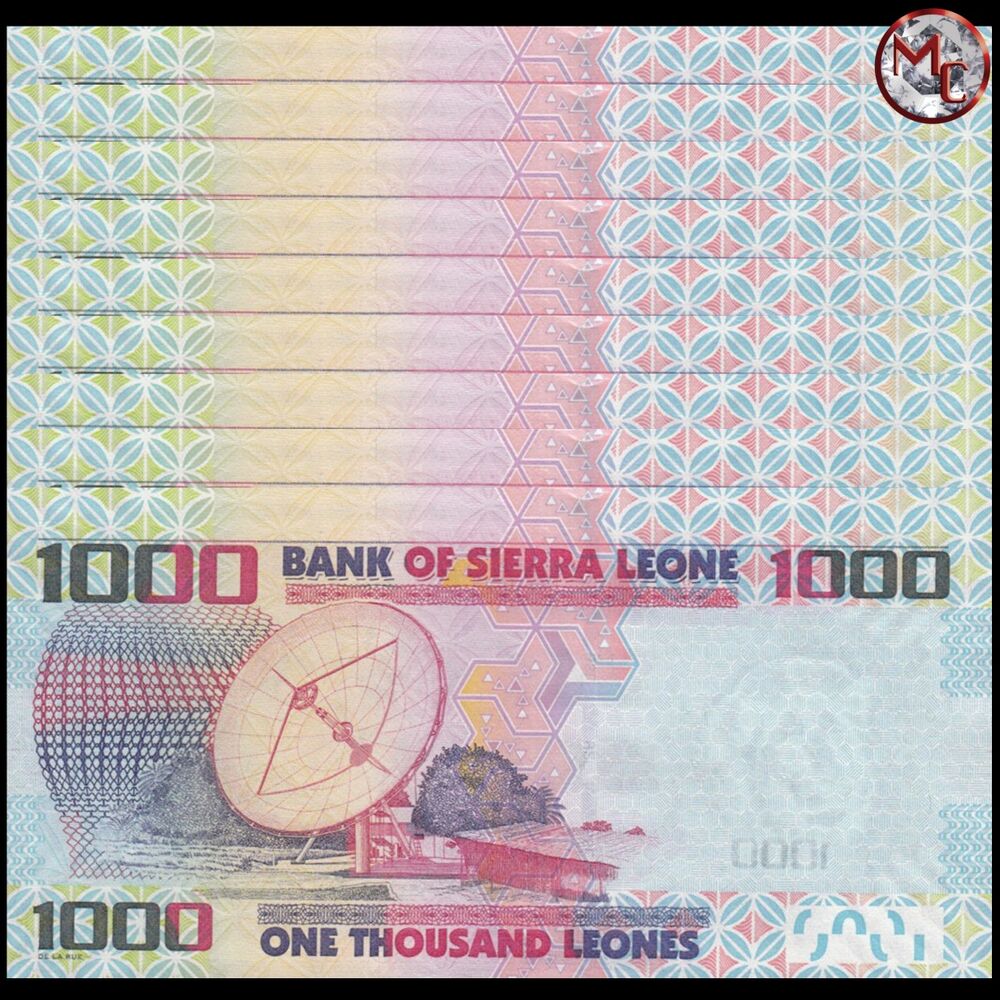 Sierra Leone - 1000 Leones 2013 - Pick- 30b - Set 10 PCS