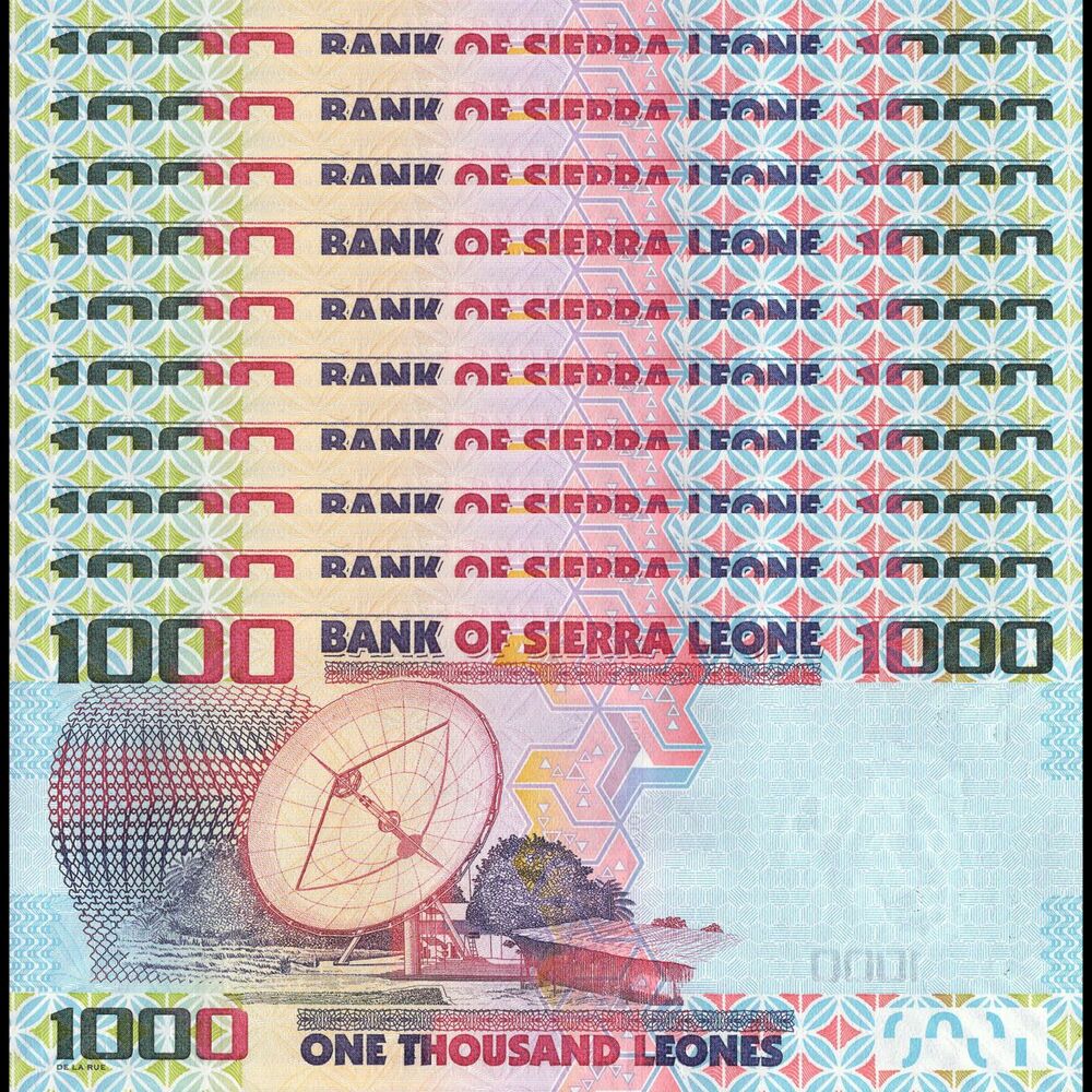 Sierra Leone - 1000 Leones 2021 - Pick- NEW / B125f - Set 10 PCS