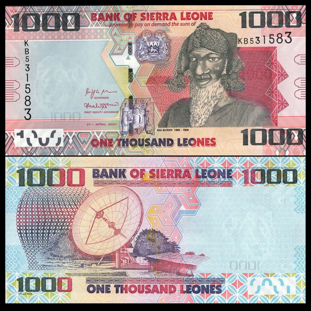 Sierra Leone - 1000 Leones 2021 - Pick- NEW / B125f - Set 10 PCS