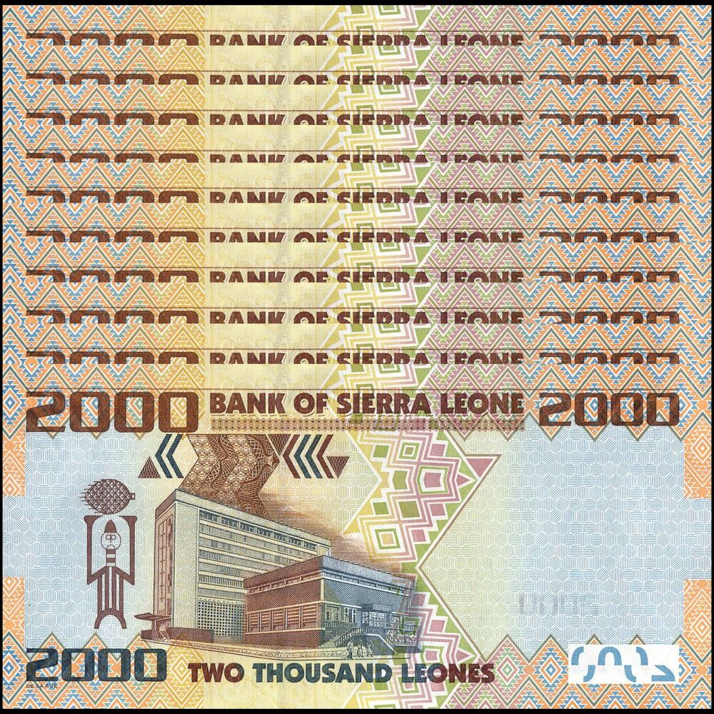 Sierra Leone - 2000 Leones 2021 - Pick- NEW / B126e - Set 10 PCS