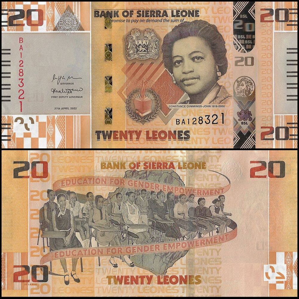 Sierra Leone - 20 Leones 2022 - Pick- NEW / B133 - Set 10 PCS