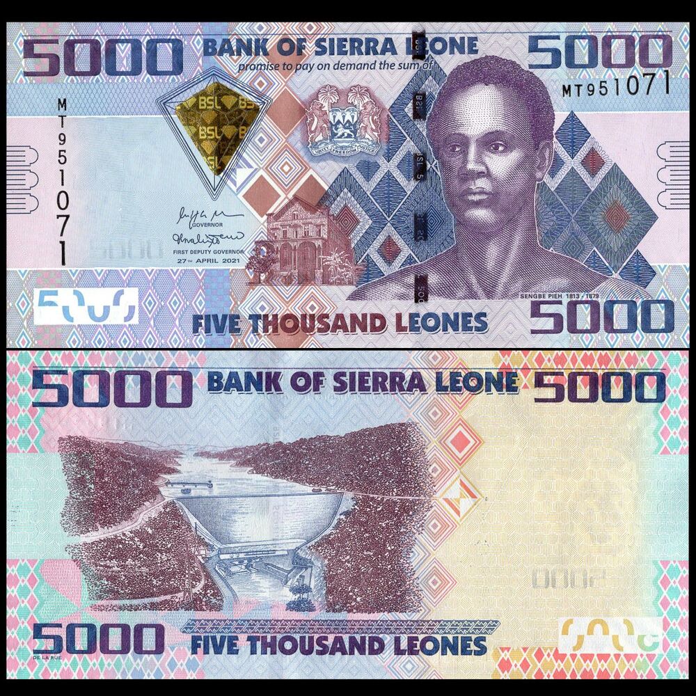Sierra Leone - 5000 Leones 2021 - Pick- NEW / B127f - Set 10 PCS