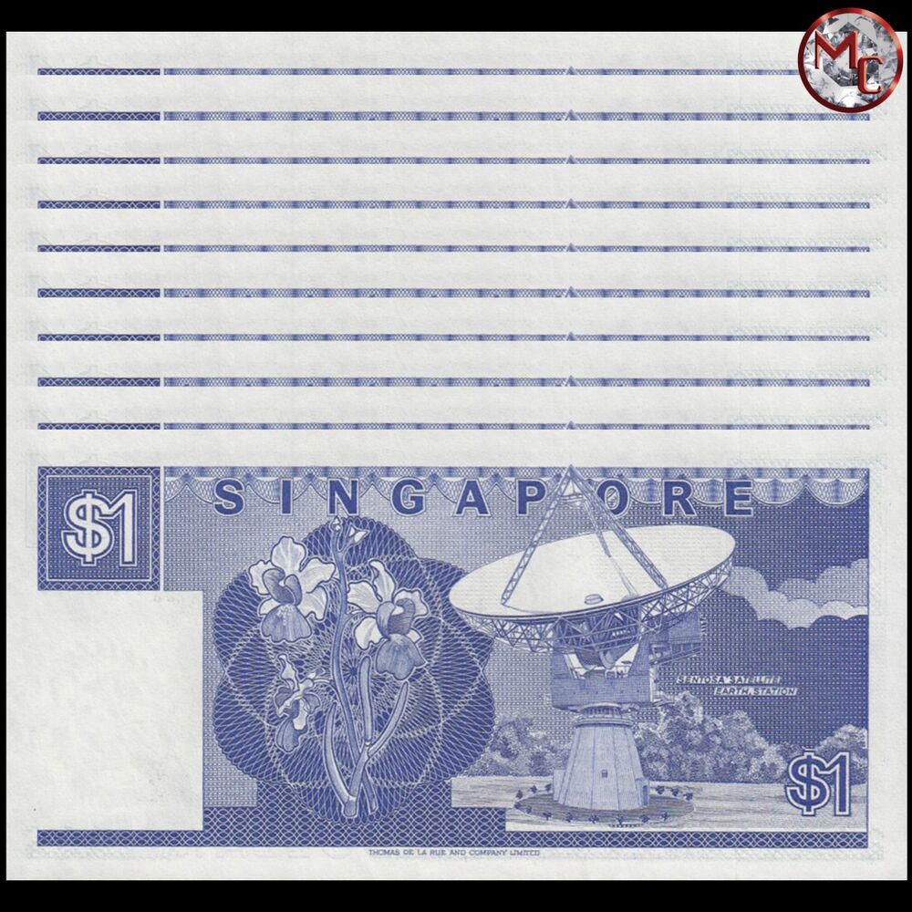 Singapore - 1 Dollar 1987 - Pick- 18 - Set 10 PCS