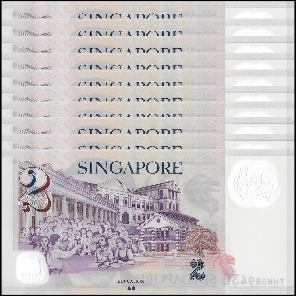 Singapore - 2 Dollars 2022 - Pick- NEW / B208o - Set 10 PCS