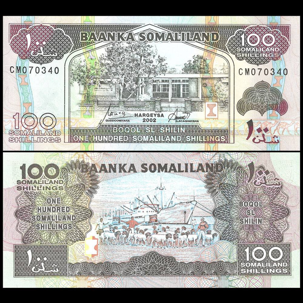 Somaliland - 100 Shilling 2002 - Pick- 5d / B105d - Set 10 PCS