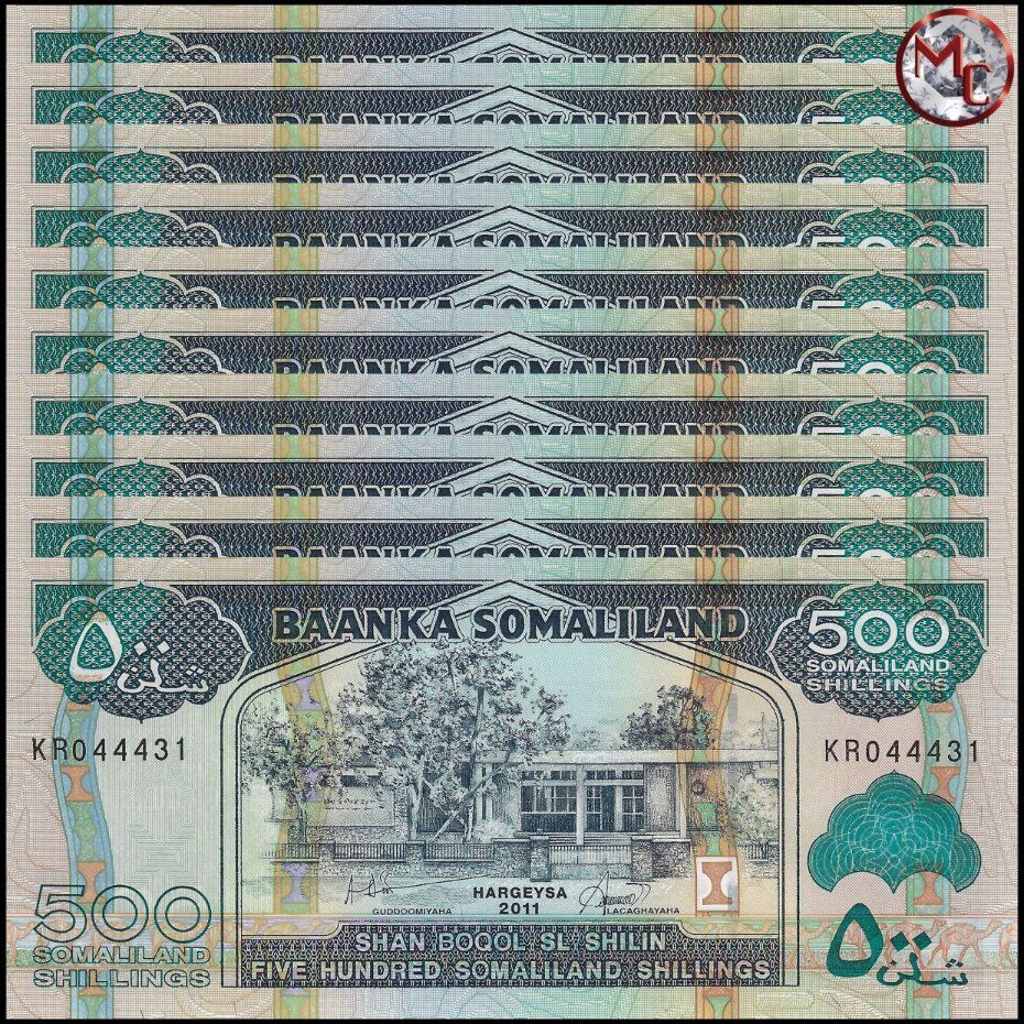Somaliland - 500 Shillings 2011 - Pick- 6h - Set 10 PCS