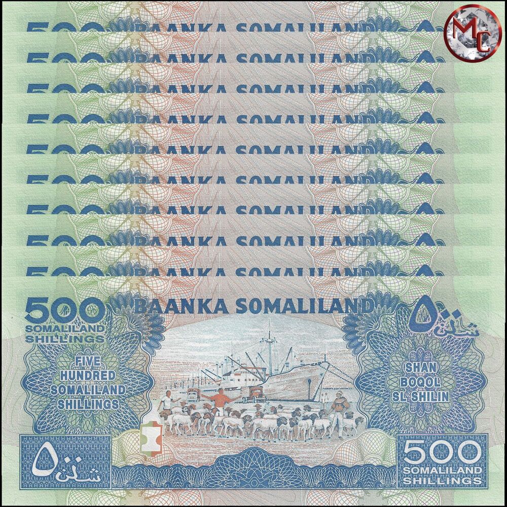 Somaliland - 500 Shillings 2011 - Pick- 6h - Set 10 PCS