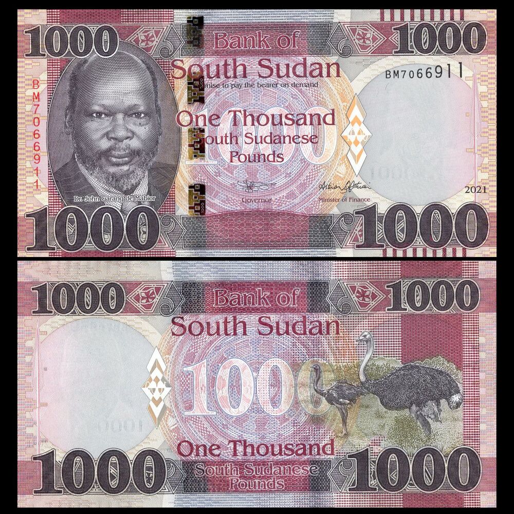 South Sudan - 1000 Pounds 2021 - Pick- NEW / B117b - Set 10 PCS
