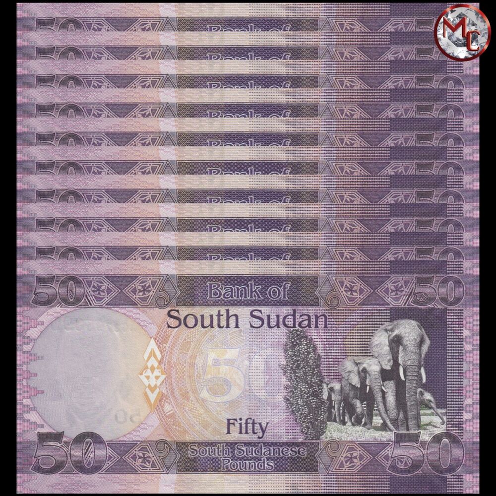 South Sudan - 50 Pounds 2011 - Pick 9 - Set 10 PCS