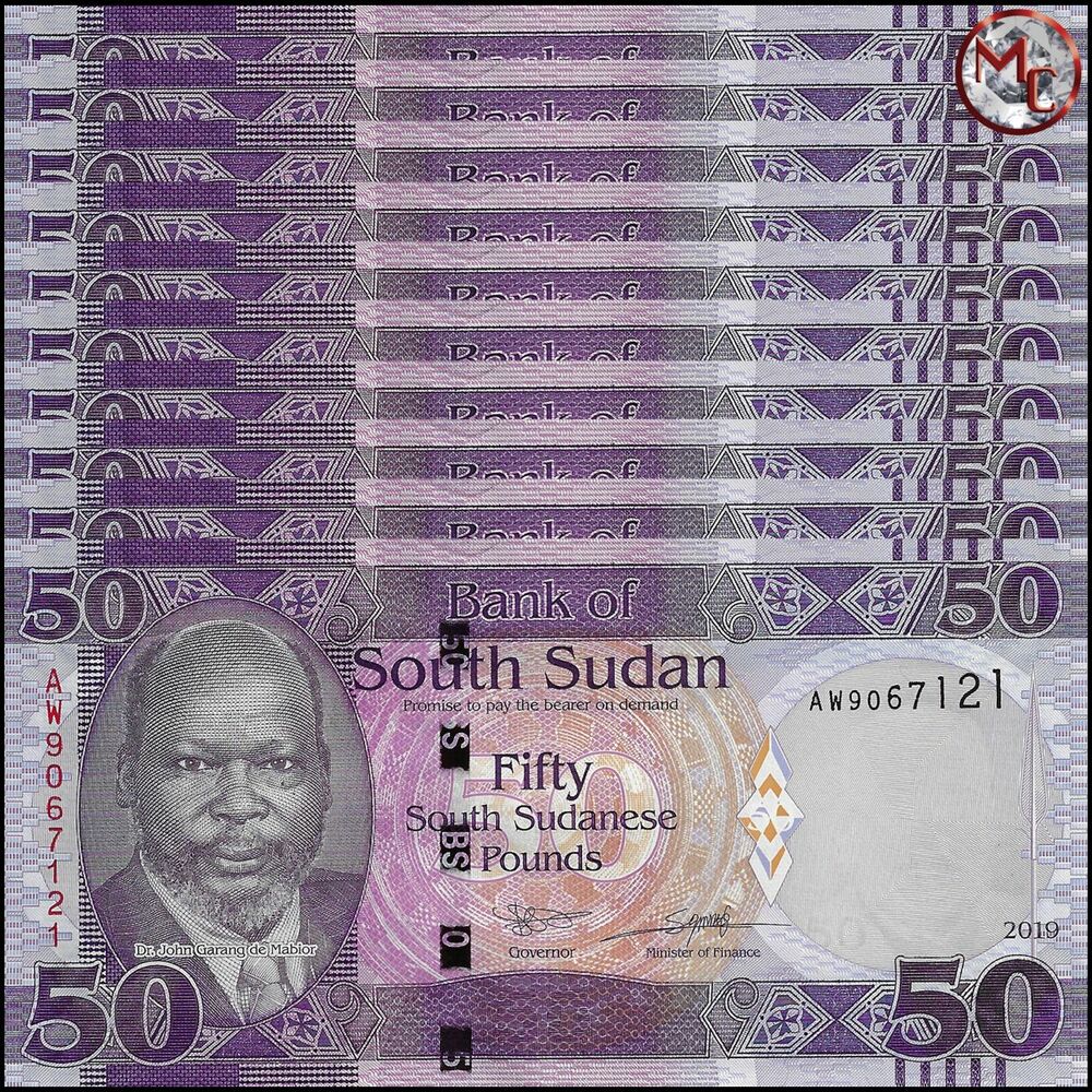 South Sudan - 50 Pounds 2019 - Pick- 14d - Set 10 PCS
