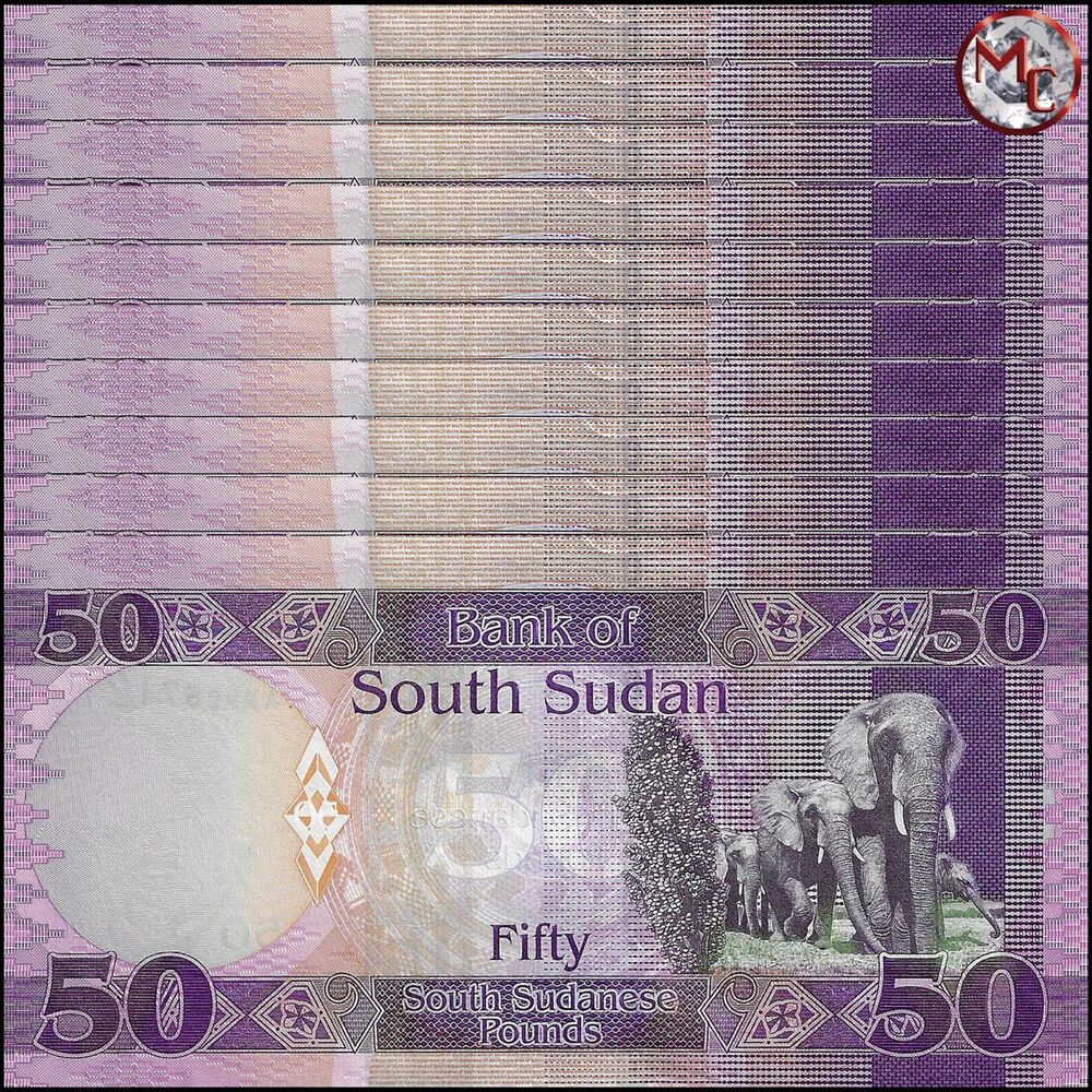 South Sudan - 50 Pounds 2019 - Pick- 14d - Set 10 PCS