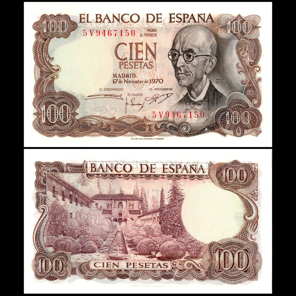 Spain - 100 Pesetas 1970 - Pick- 152 - Set 10 PCS