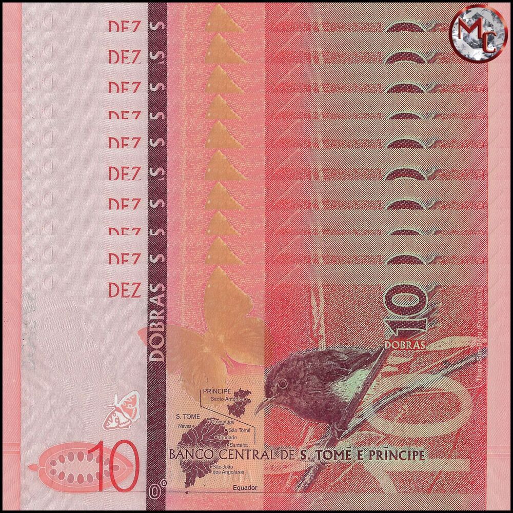 Saint Thomas and Prince - 10 Dobras 2020 - Pick- NEW / B315 - Set 10 PCS