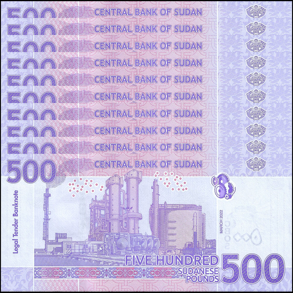 Sudan - 500 Pounds 2022 - Pick- NEW / B416c - Set 10 PCS