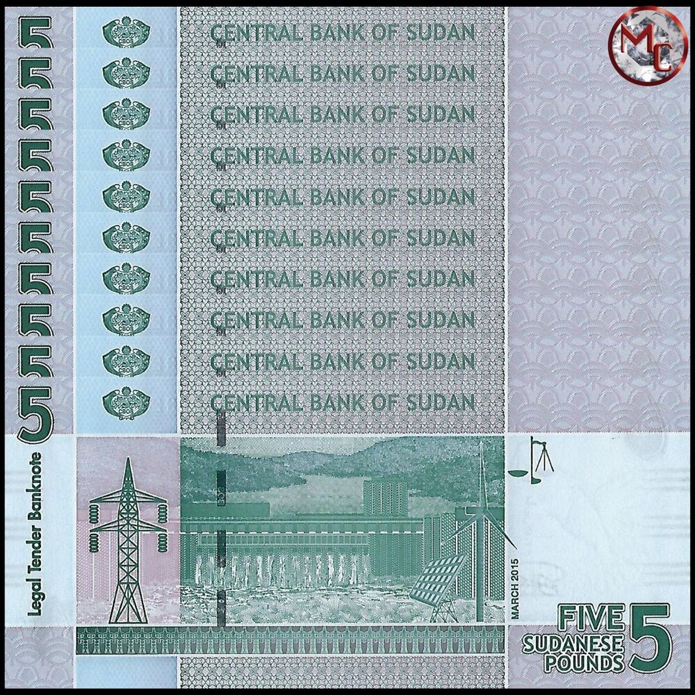 Sudan - 5 Pounds 2015 - Pick- 72c / B408c - Set 10 PCS