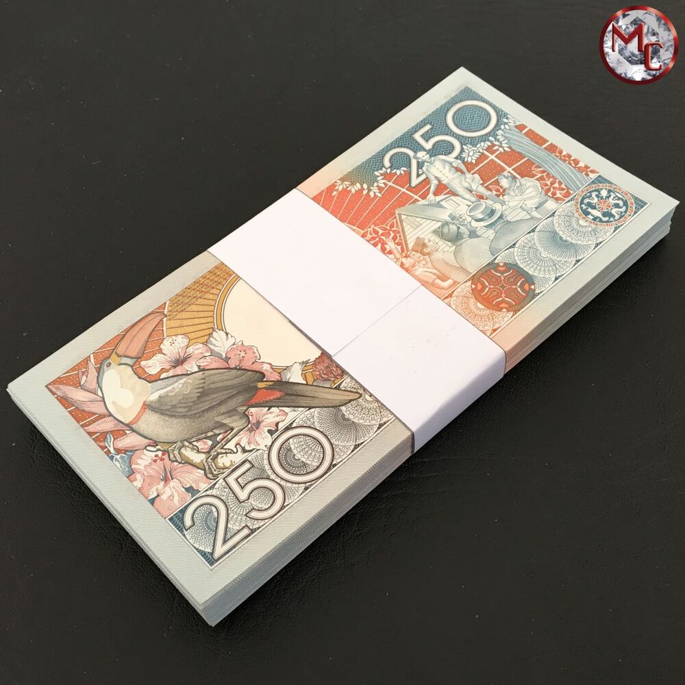 Suriname - 250 Gulden 1988 - Pick- 134 / B520 - Bundle 100 PCS