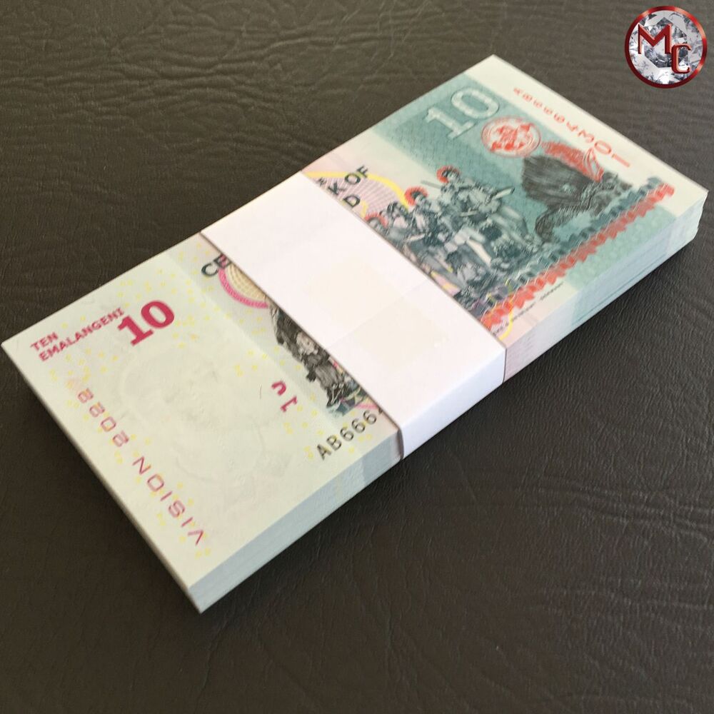 Swaziland - 10 Emalangeni 2015 - Pick- 41 / B236 - Bundle 100 PCS 