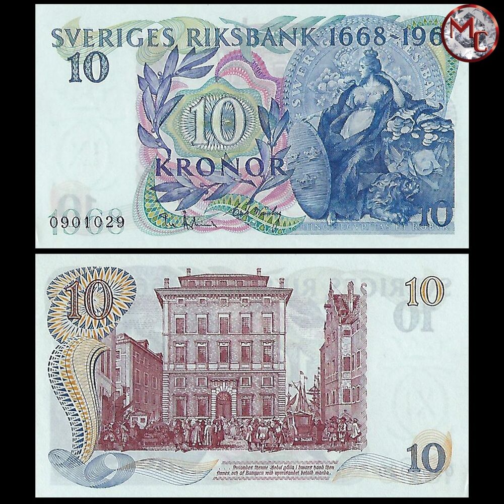Sweden - 10 Kronor 1968 - Pick- 56 - COMMEMORATIVE - Set 10 PSC