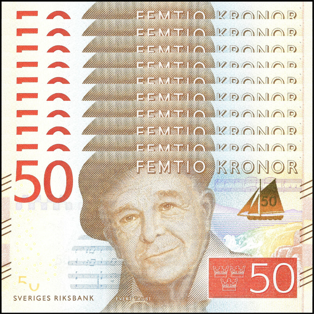 Sweden - 50 Kronor 2015 - Pick- 70 - Set 10 PCS