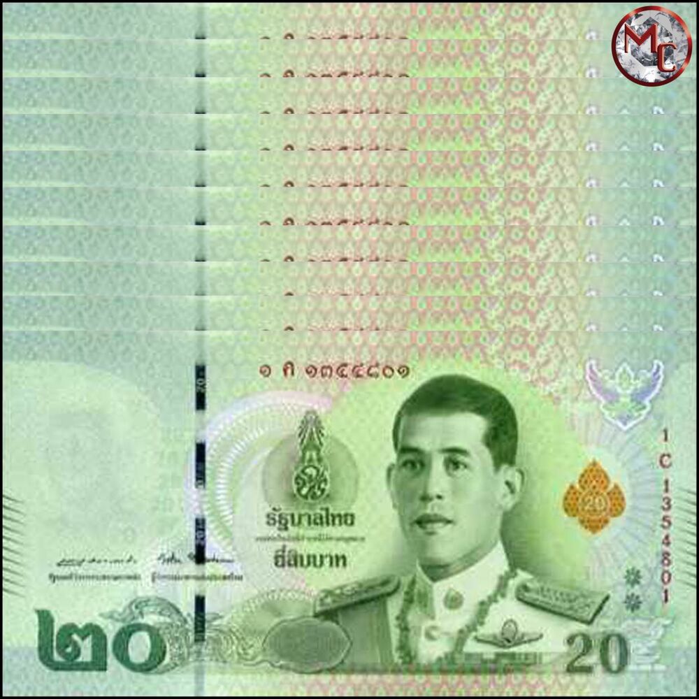 Thailand - 20 Baht 2018 - Pick- 135a / B193a - Set 10 PCS