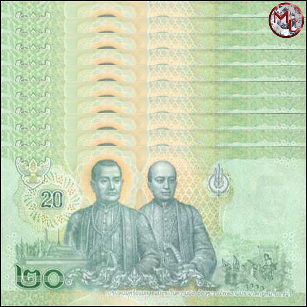 Thailand - 20 Baht 2018 - Pick- 135a / B193a - Set 10 PCS