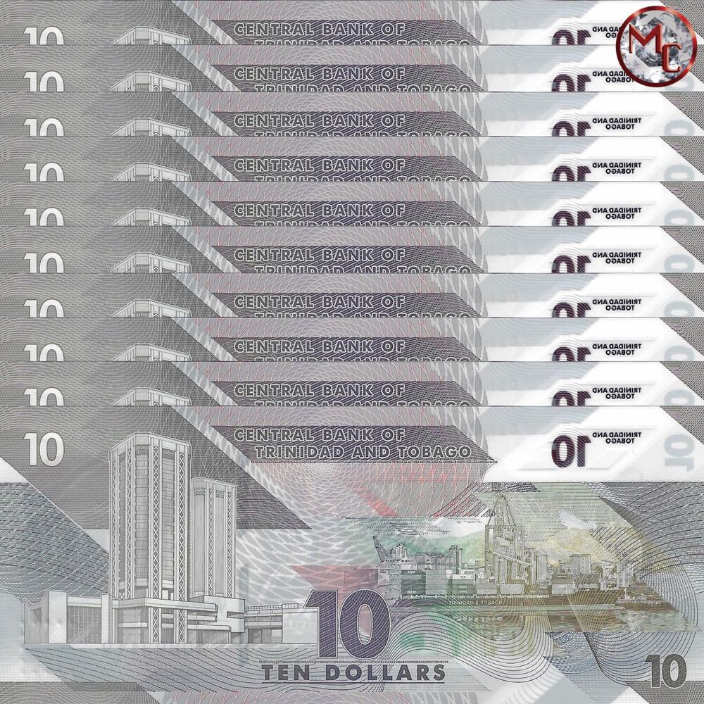 Trinidad and Tobago - 10 Dollars 2020 - Pick- NEW / B238 - Set 10 PCS - 