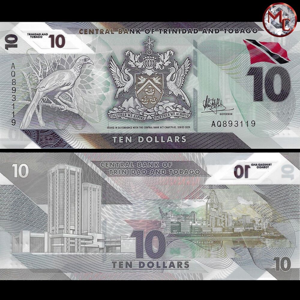 Trinidad and Tobago - 10 Dollars 2020 - Pick- NEW / B238 - Set 10 PCS - 