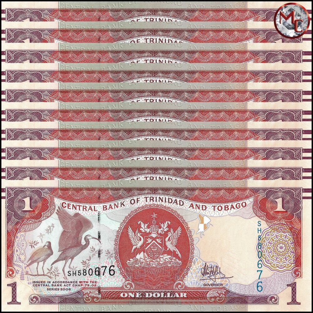 Trinidad and Tobago - 1 Dollar 2017 - Pick- NEW / B228b - Set 10 PCS