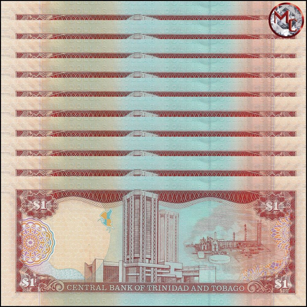 Trinidad and Tobago - 1 Dollar 2017 - Pick- NEW / B228b - Set 10 PCS