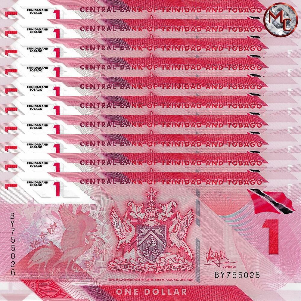 Trinidad and Tobago - 1 Dollar 2020 - Pick- NEW / B236 - Set 10 PCS