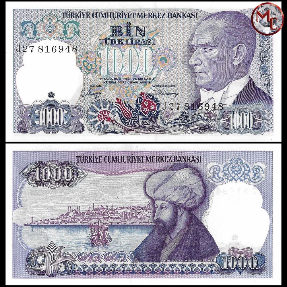 Turkey - 1000 Lira 1988 - Pick- 196 / B272b - Set 10 PCS