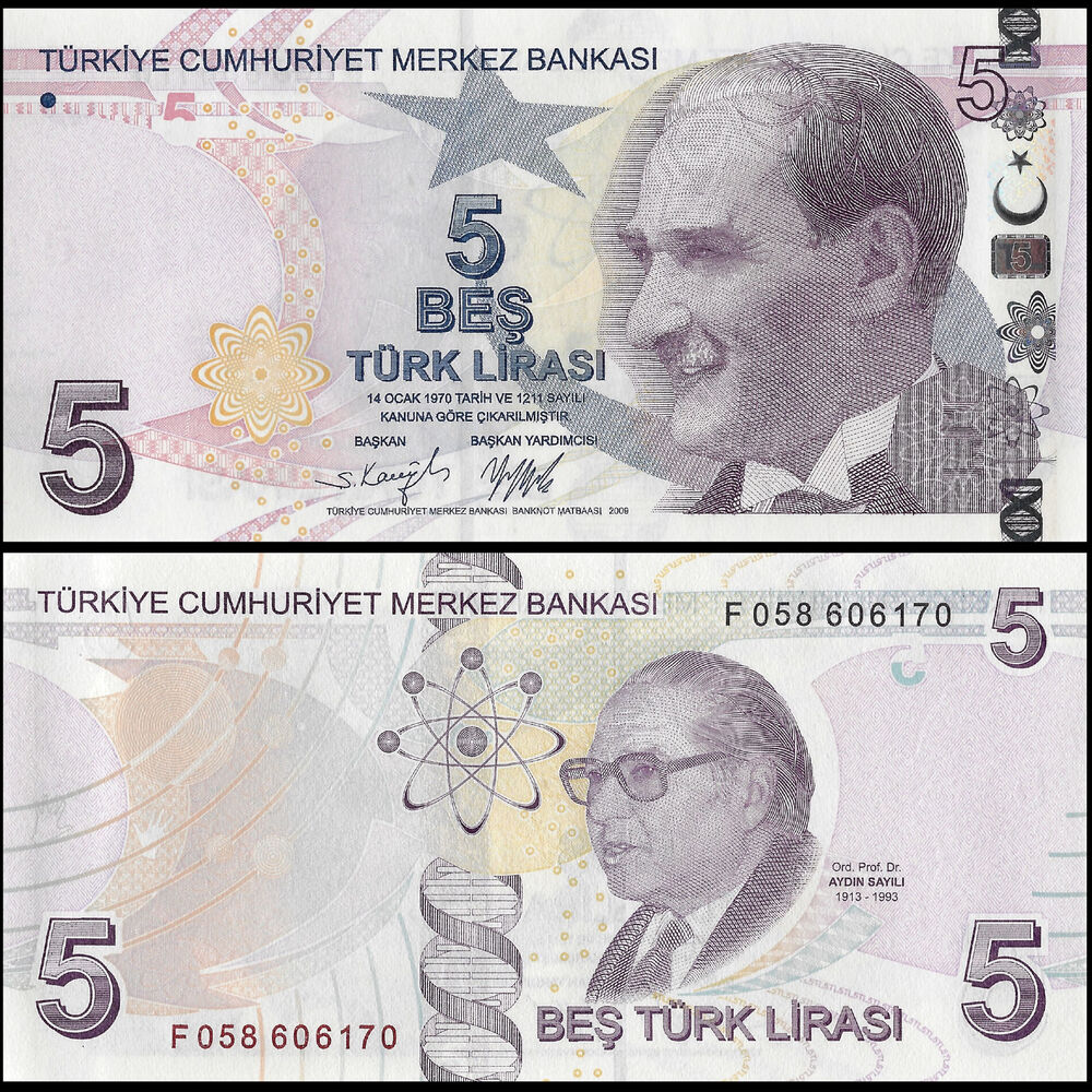 Turkey - 5 Lira 2022 - Pick- 222 / B306e - Set 10 PCS