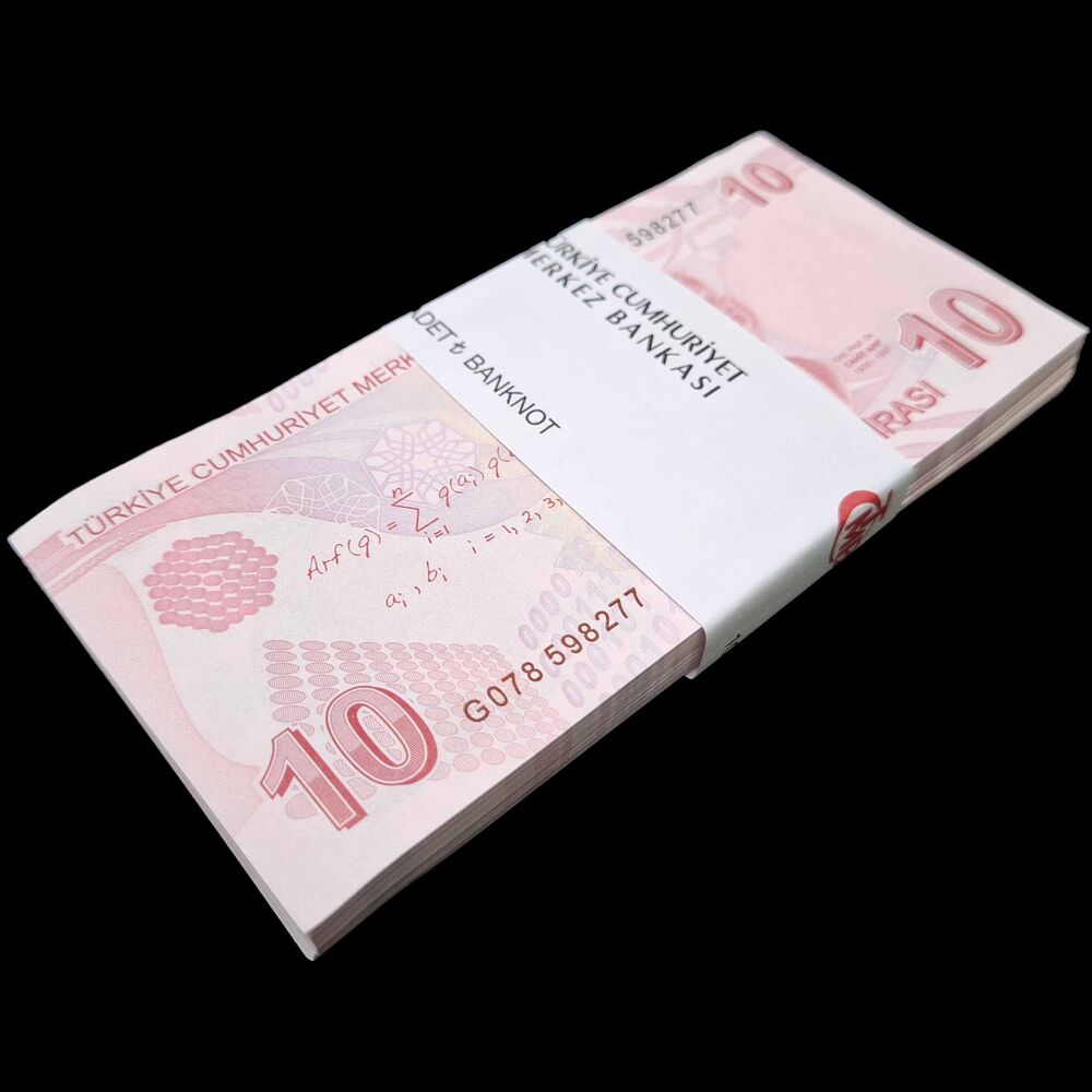 Turkey -  10 Lira 2009 - Pick # 223g - Bundle 100 PCS