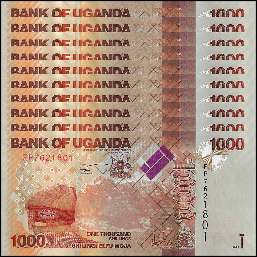 Uganda - 1000 Shillings 2021 - Pick-NEW / B154f - Set 10 PCS