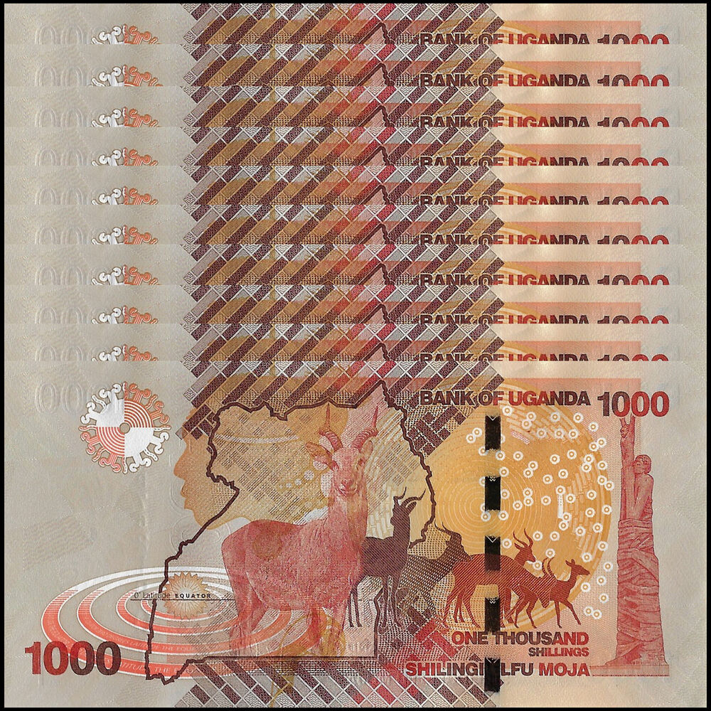 Uganda - 1000 Shillings 2021 - Pick-NEW / B154f - Set 10 PCS