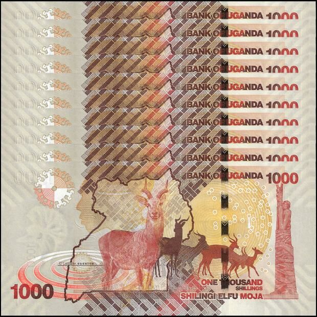 Uganda - 1000 Shillings 2022 - Pick- NEW / B154g - Set 10 PCS