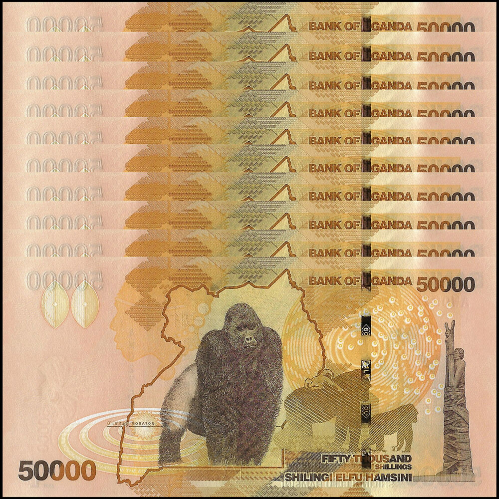 Uganda - 50.000 Shillings 2021 - Pick- NEW / B159e - Set 10 PCS