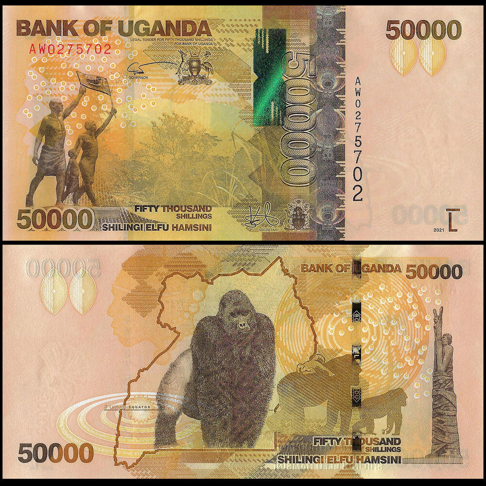 Uganda - 50.000 Shillings 2021 - Pick- NEW / B159e - Set 10 PCS