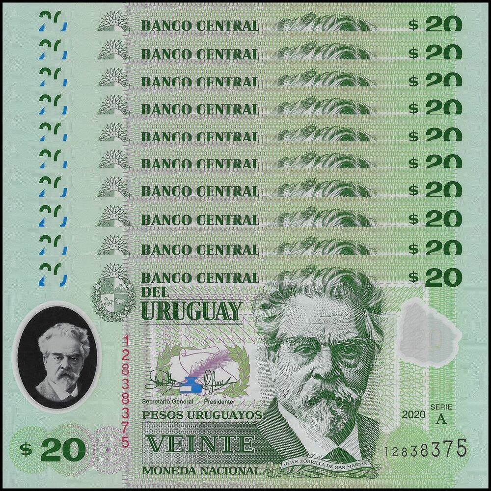 Uruguay - 20 Pesos 2020 - Pick- NEW / B560a - Set 10 PCS