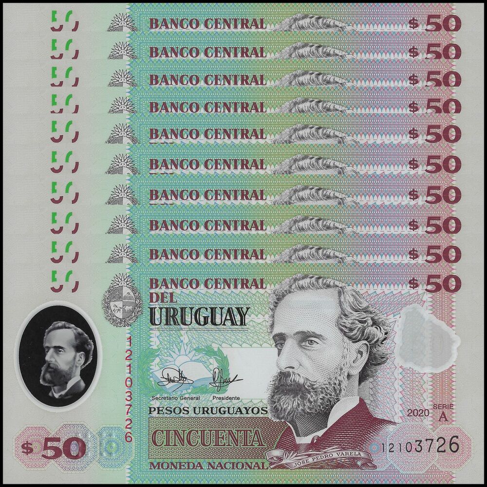 Uruguay - 50 Pesos 2020 - Pick- NEW / B561a - Set 10 PCS